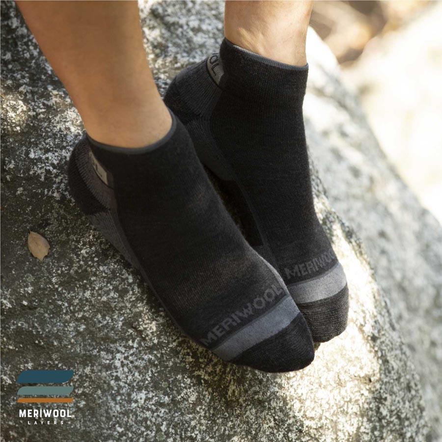 Merino Cushioned Quarter Hiker Socks-2PK