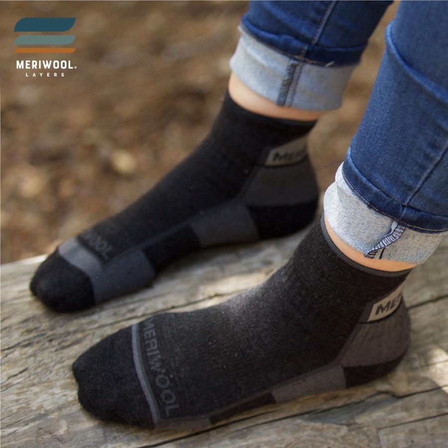 Merino Cushioned Quarter Hiker Socks-2PK