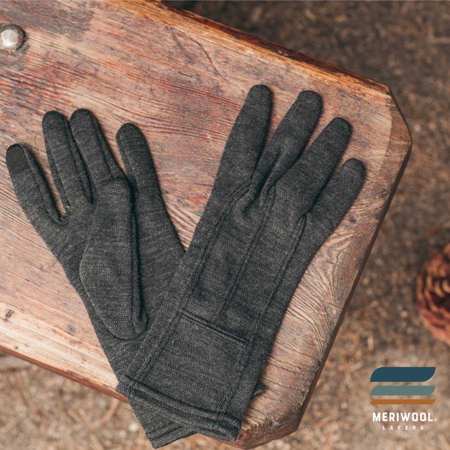 Merino Blend Touch Screen Liner Gloves